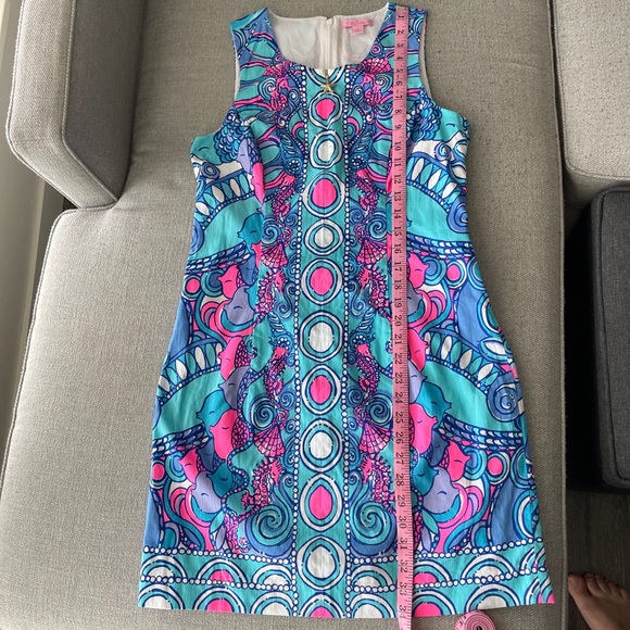 Lilly Pulitzer Abigail Shift Dress Sea Jewels 6 - Picture 13 of 13